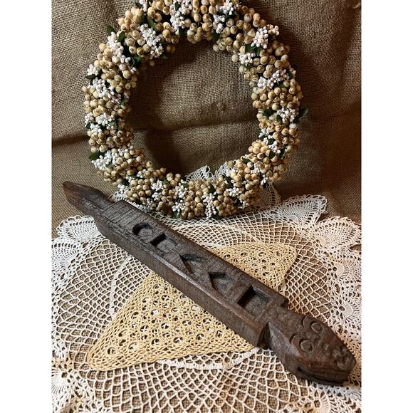 Primitive antique chocolate or marzipan mold hand carved